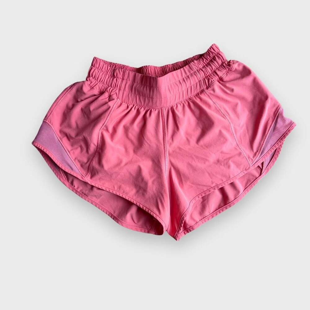Lululemon Hotty Hot Shorts Size 2 Pink Lined Running Athletic